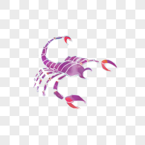 紫色的蝎子图片