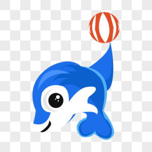 玩球的海豚图片
