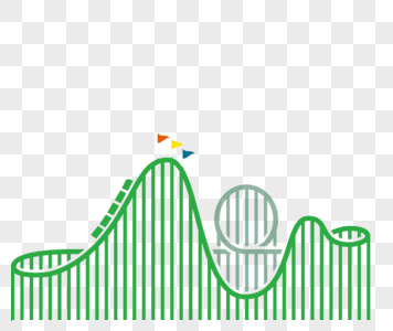 过山车线条过山车线条高清图片
