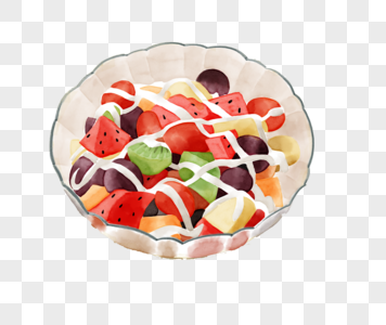 水果沙拉卡通沙拉腾高清图片