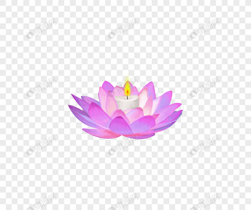 莲花灯元素素材下载 正版素材 摄图网