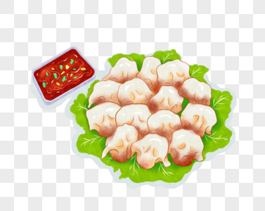 水饺素材图片