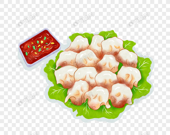 水饺素材图片