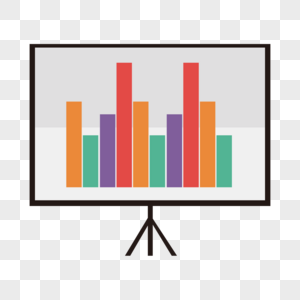 白板柱形图销售统计柱形图高清图片