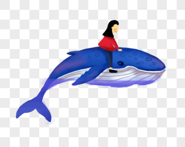 骑鲸鱼的女孩图片