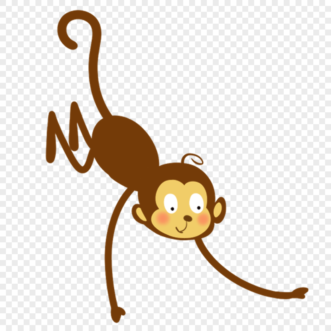 图片 素材 手绘/卡通元素 猴子.