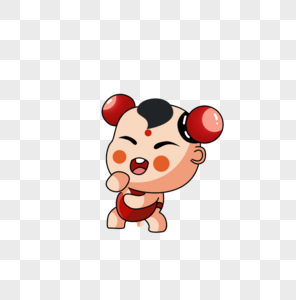 咳嗽儿童可爱中国娃素材