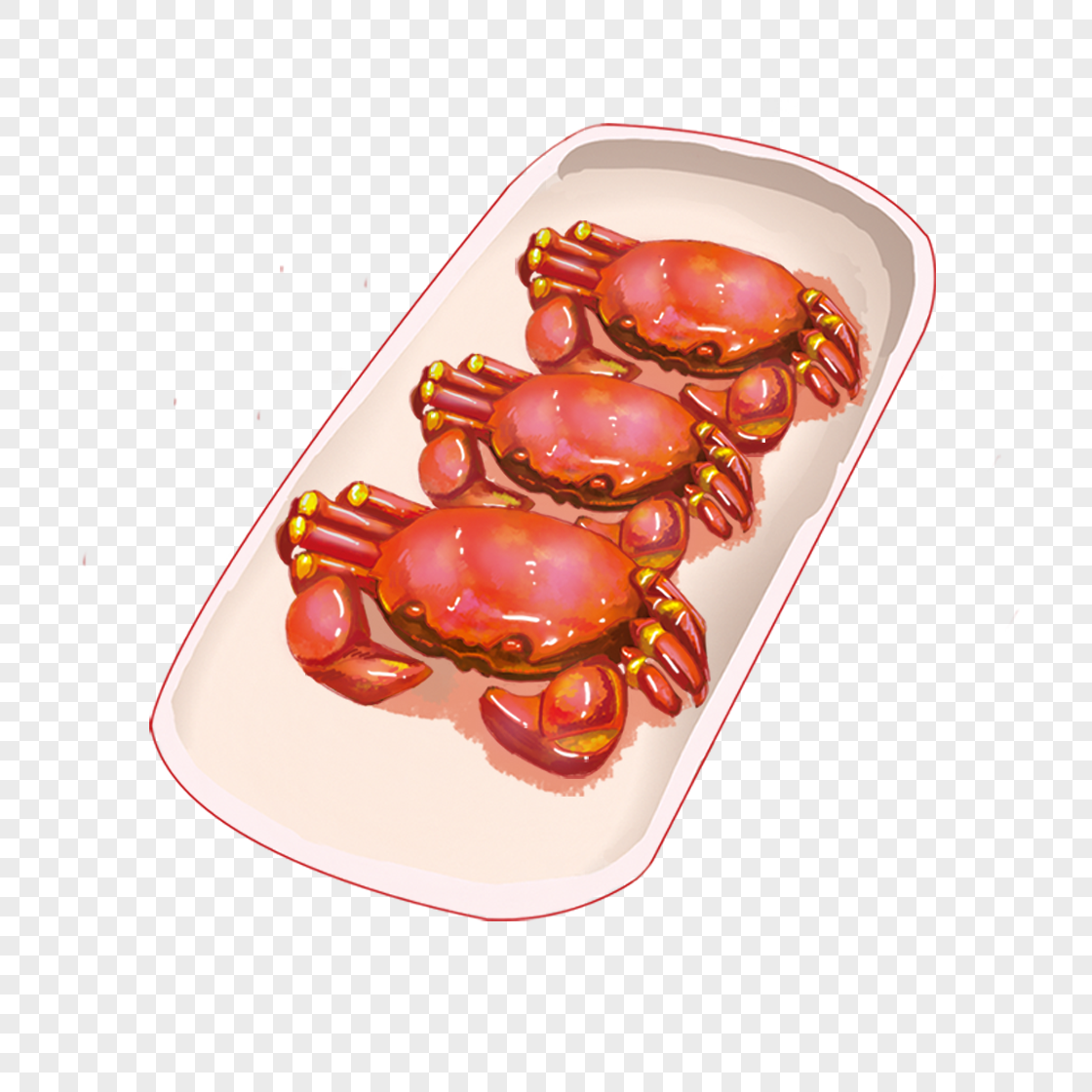 一盘螃蟹