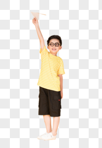 飞纸飞机的快乐男孩儿童图片图片