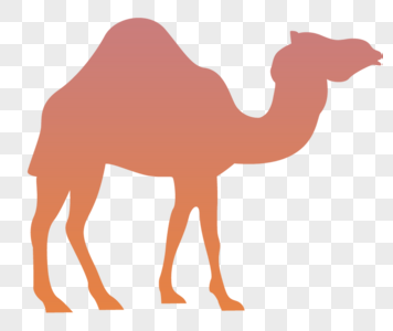 骆驼剪影手绘沙漠骆驼高清图片