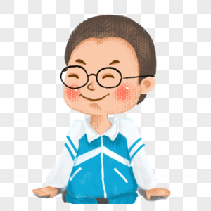 阳光穿进串口穿校服的男孩素材