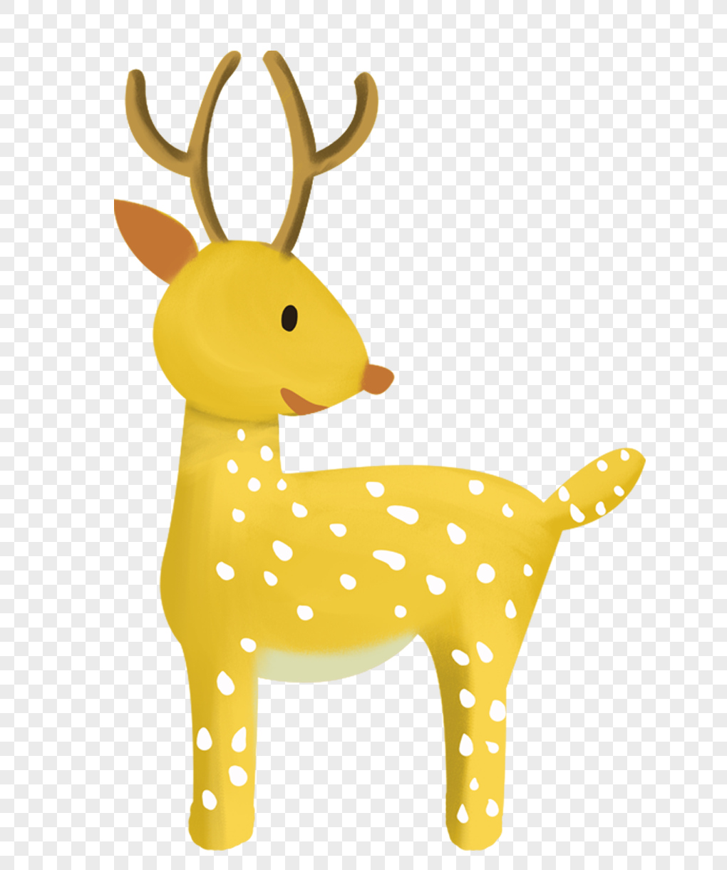 图片 素材 手绘/卡通元素 可爱小鹿.