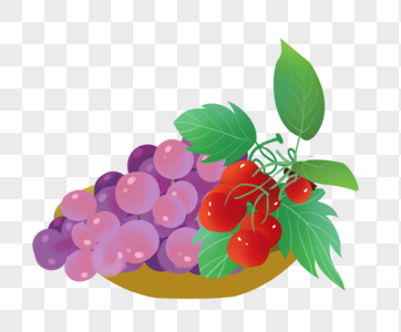 水果水果盘卡通设计高清图片