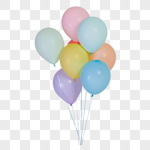 气球黄蓝色漂浮的气球免费下载高清图片