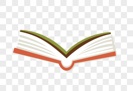 课本的素材翻开的书素材
