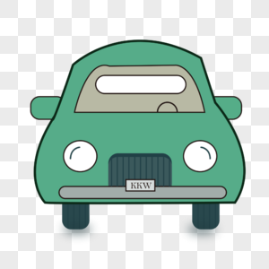 绿色小汽车图片