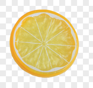 切开的柠檬果元素图片