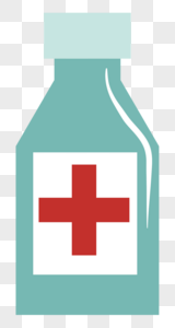 药瓶红十字标志高清图片