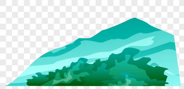 绿色的大山图片