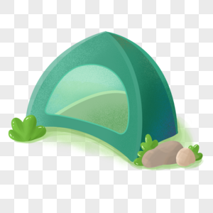 帐篷绿色帐篷不外出高清图片