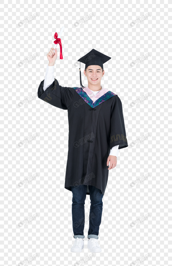 毕业季穿学士服的毕业大学生图片图片