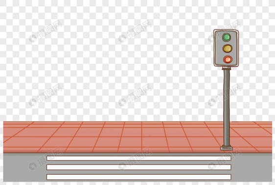 马路红绿灯背景图片