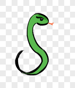 青蛇动物卡通蛇高清图片