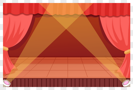 手绘演出舞台图片素材