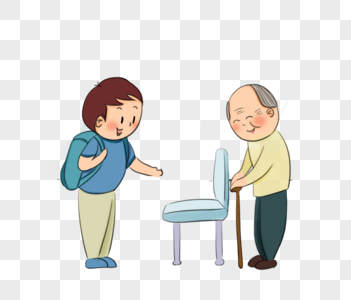 老人达人免抠元素-圣诞老人红色服装卡通水彩风格素材-png图片下载-摄