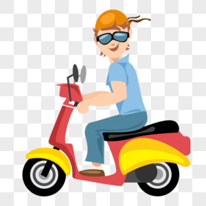 骑摩托车的人图片