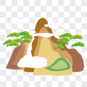 望庐山瀑布素材图片