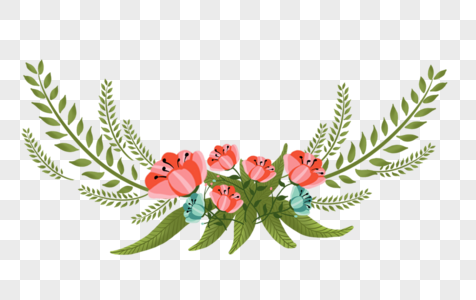 花环手绘花环图片素材