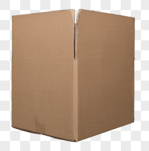 大号瓦楞纸包装箱免抠图元素图片