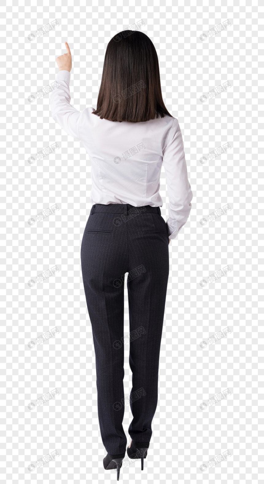 商务女性职场白领背影图片图片