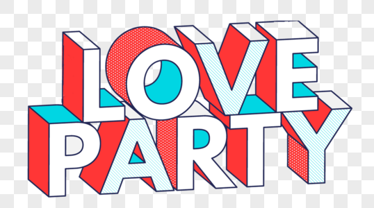 love party 字体设计图片