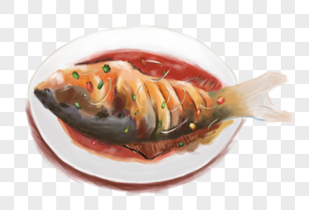 红烧鱼矢量手绘红烧鱼免费下载红烧鱼高清图片