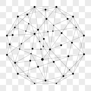 科技网络线条球图片