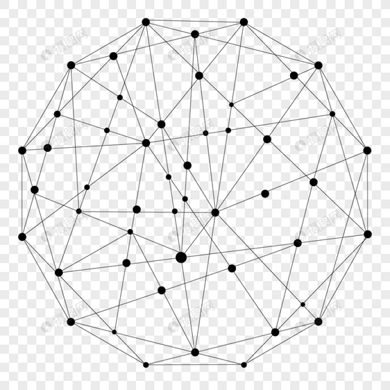 科技网络线条球图片