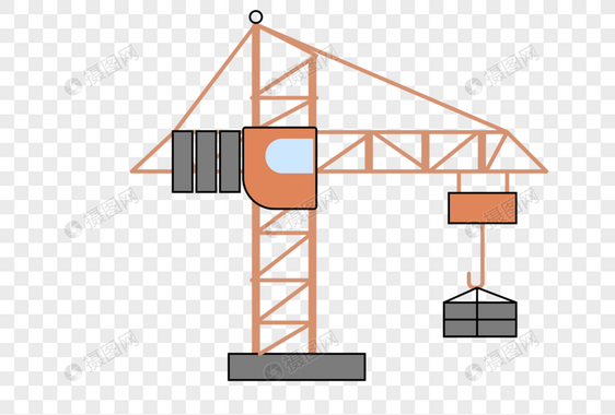 施工吊车图片
