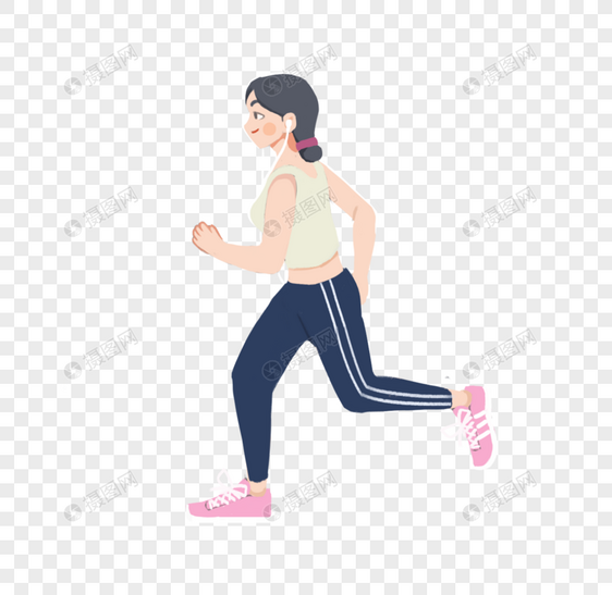 跑步的人图片