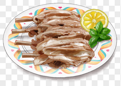 一碗肉素材海报设计模板 一碗肉素材创意图片 一碗肉素材插画插图