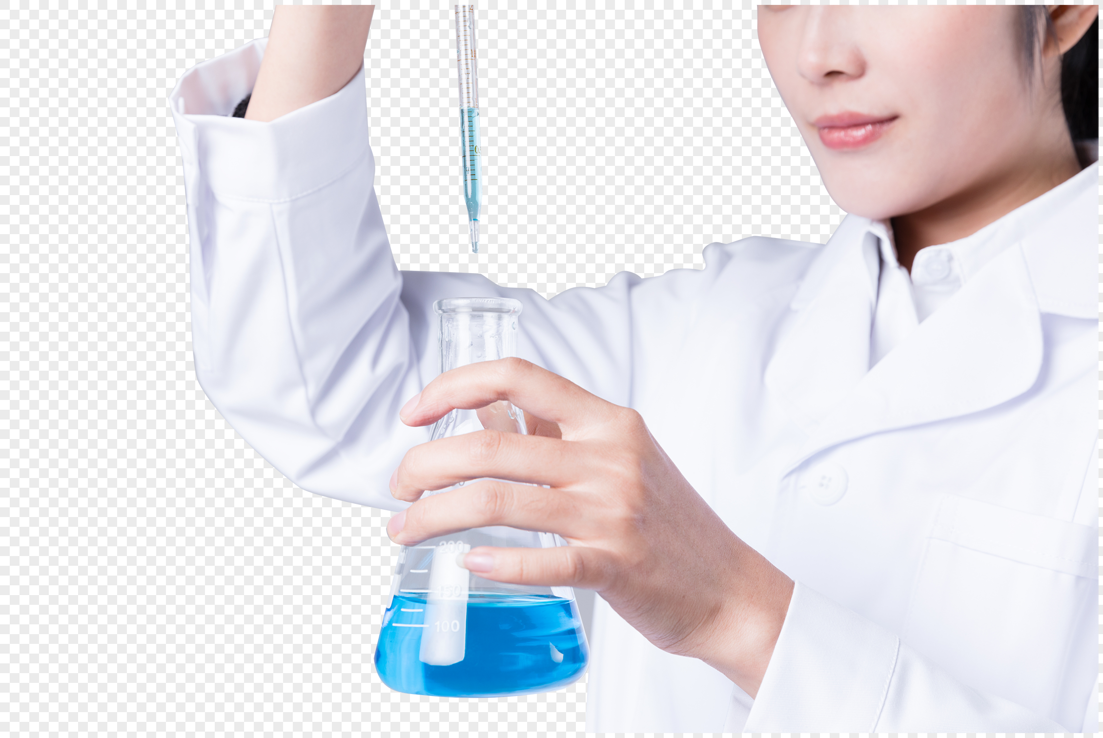 女医生科学家在做实验