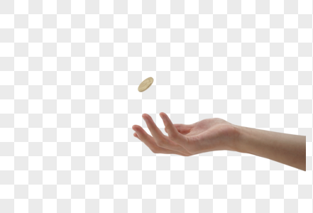 金融钞票图片抛硬币图片素材