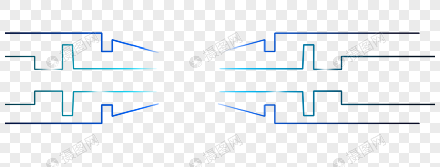 时尚炫彩科技线条图片