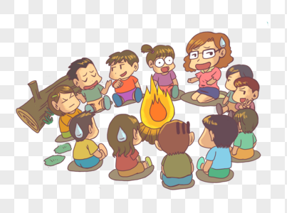 佤族火辣篝火晚会创意图片 佤族火辣篝火晚会插画插图 佤族火辣篝火