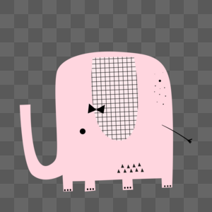 粉色大象图片
