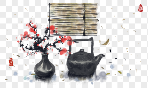 中国风水墨茶艺图片