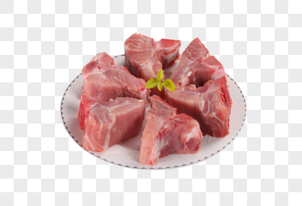 猪脊骨猪纯瘦肉素材高清图片