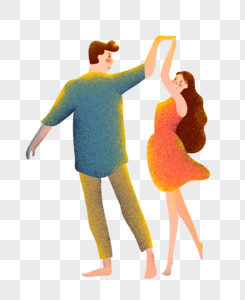 情侣情侣舞蹈素材高清图片