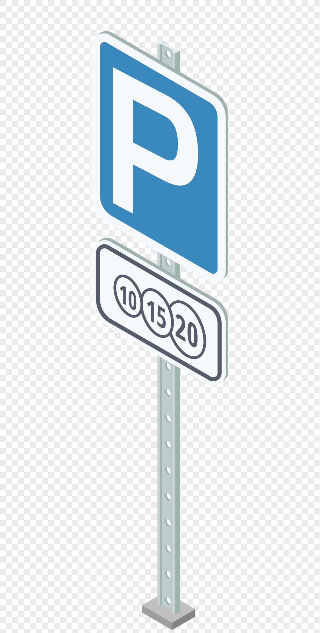 免抠元素 手绘/卡通元素 站牌.png